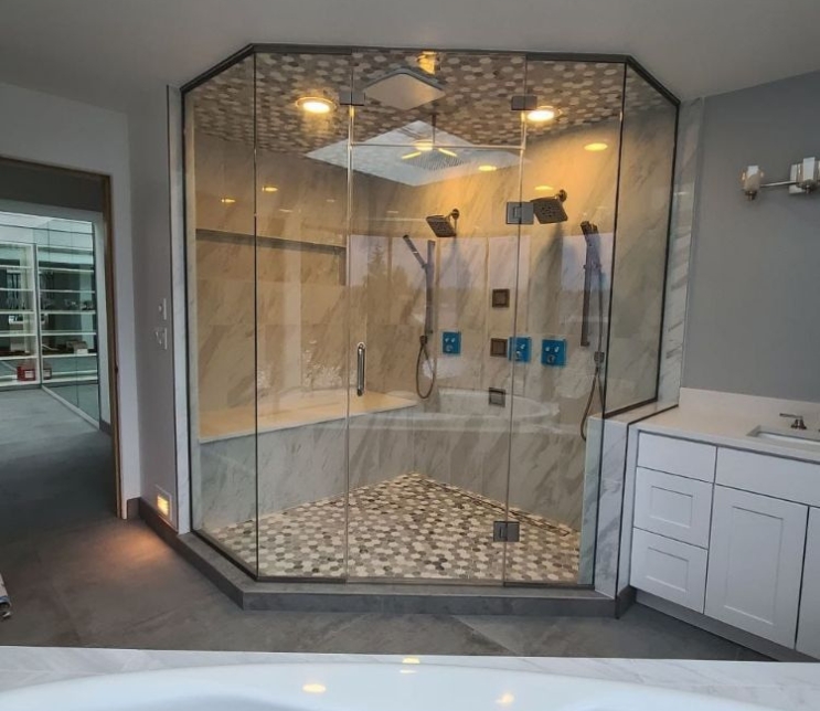 Seattle Residential Shower Door Glass Installation